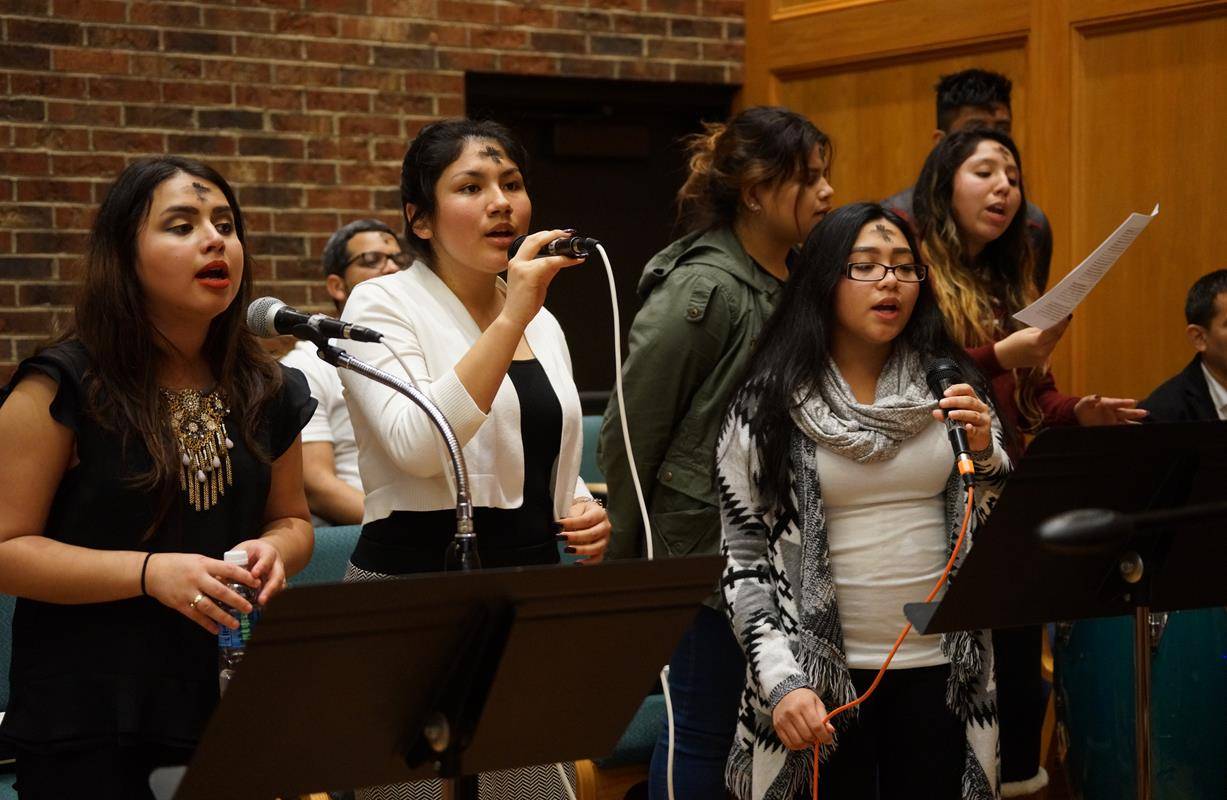 Ash Wednesday Mass at St. John Neumann in Charlotte. 