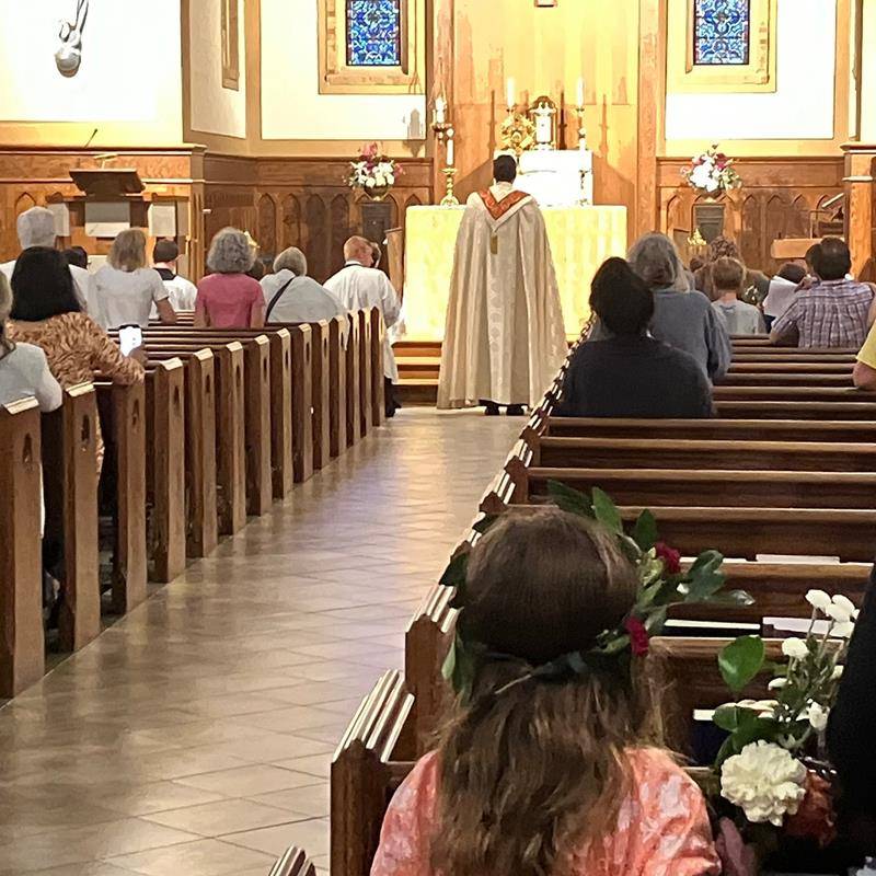 St. Leo the Great Church led a procession on the Feast of Corpus Christi