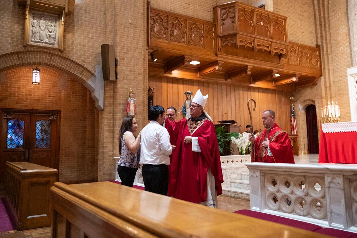 Bishop Martin confirmed 34 candidates.