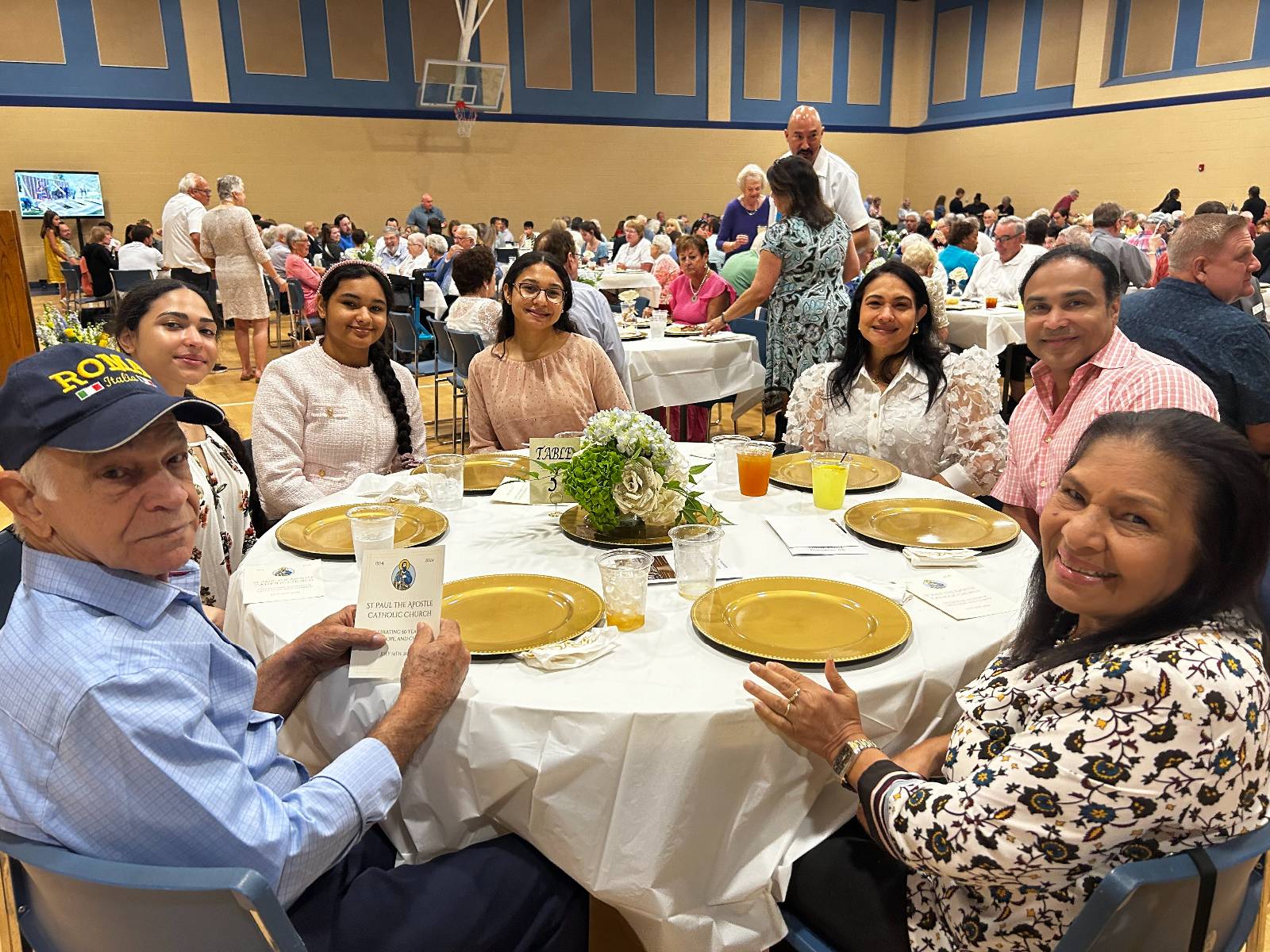 The luncheon was attended by 350 parishioners and friends.