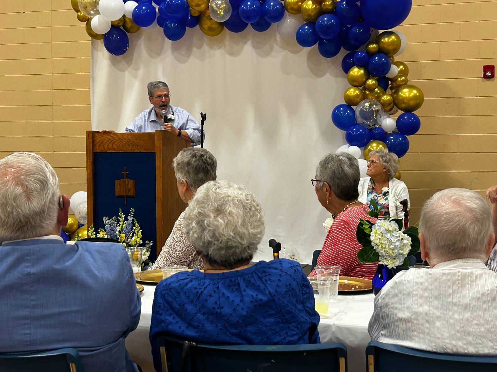 Original member Ken Shahbaz shared stories of his time at St. Paul the Apostle, including his many years as a Boy Scout leader.
