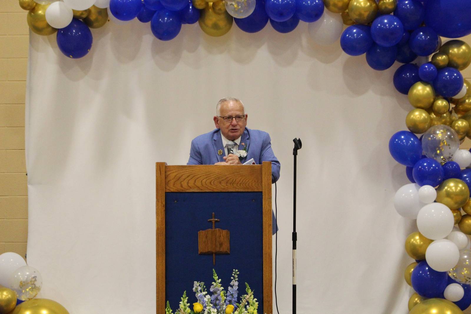 Original member Gary Chapman gave a heartfelt speech about what the parish has meant to his family over the course of 50 years.