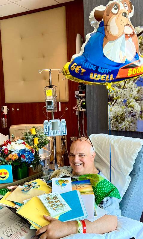 Just days before he died, Monsignor Marcaccio received eight pounds of Get-Well cards and letters from his parishioners.