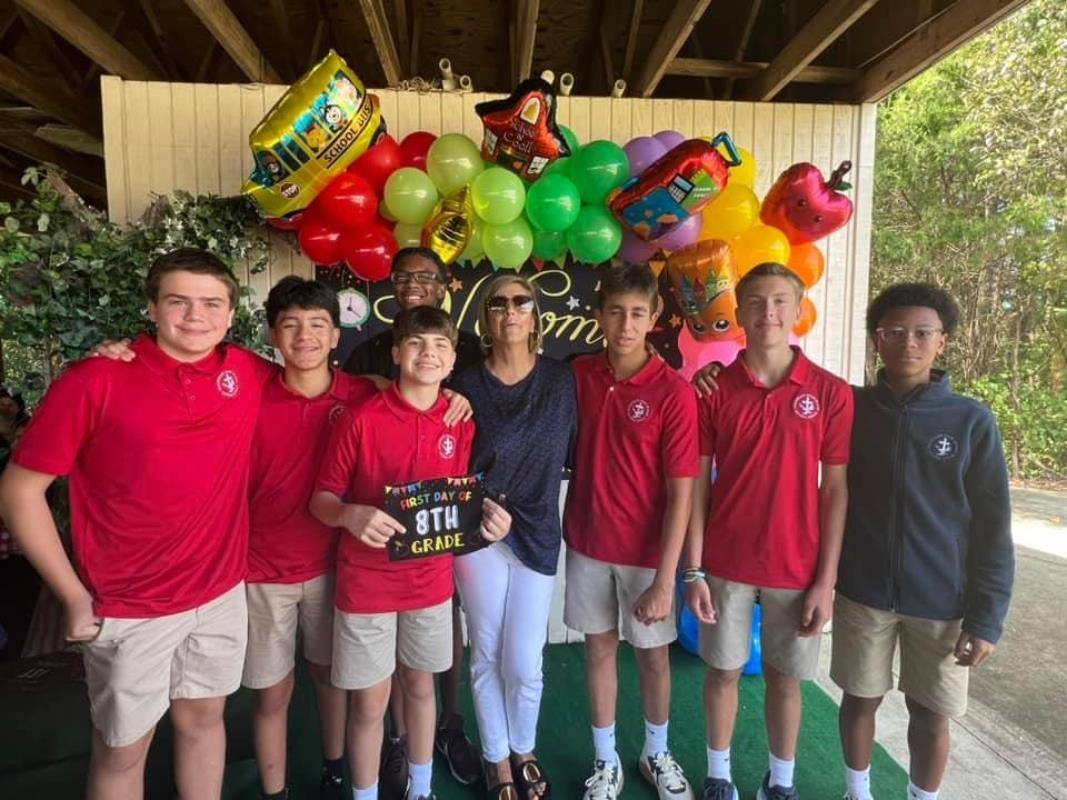 Immaculate Heart of Mary school in High Point welcomes back students.