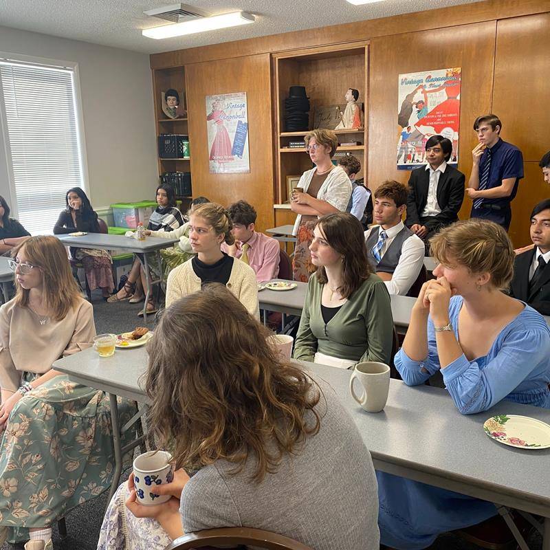 Students are excited to for the first day of school. 