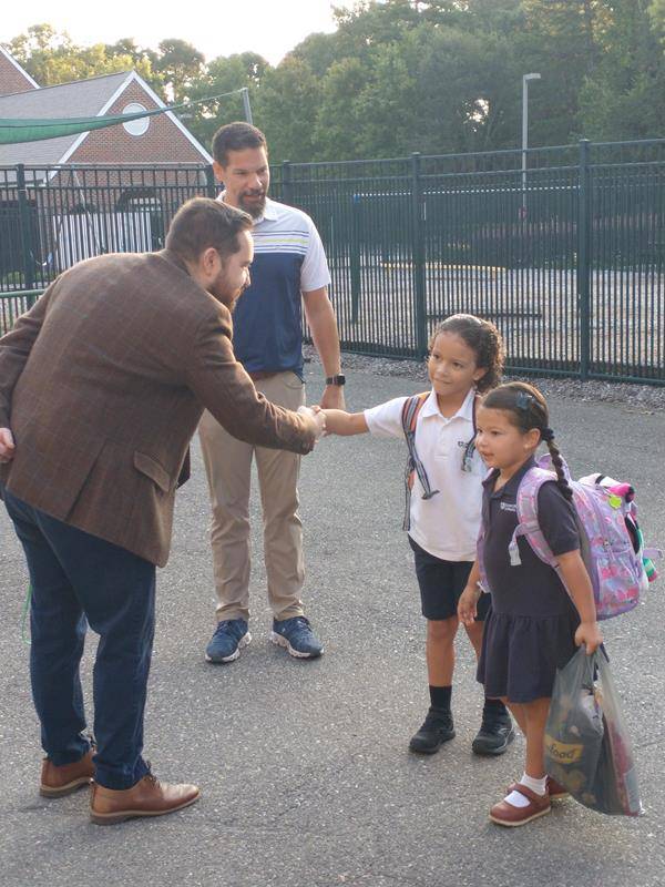 Welcome back to school at St. Michael School in Gastonia.