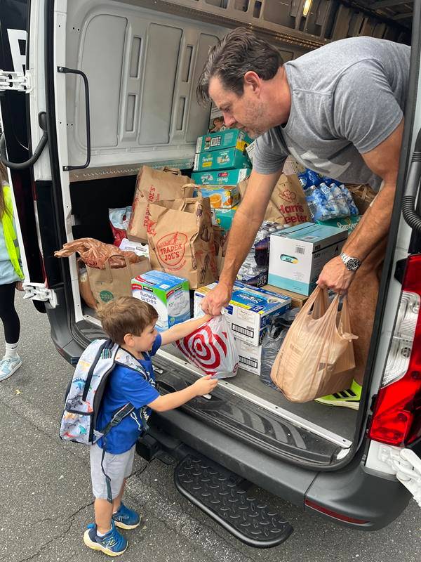St. Patrick School in Charlotte also held a supply drive.