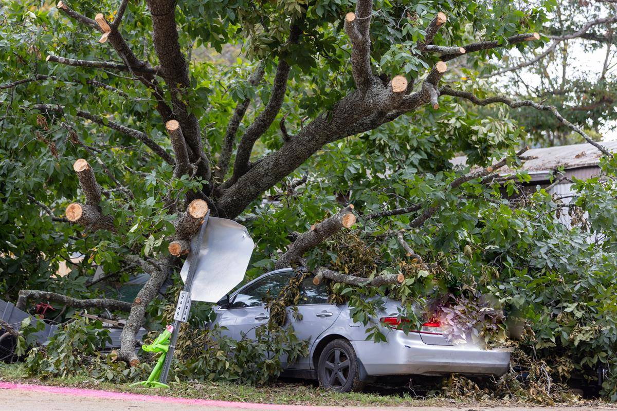 Some of the damage from the strong winds and heavy rains brought to western North Carolina by Hurricane Helene.