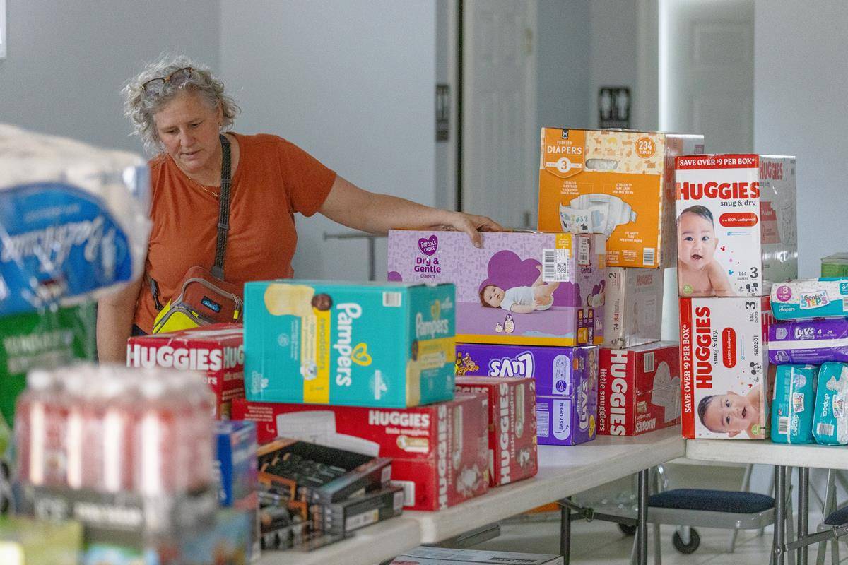 Supplies arrive to those in need.