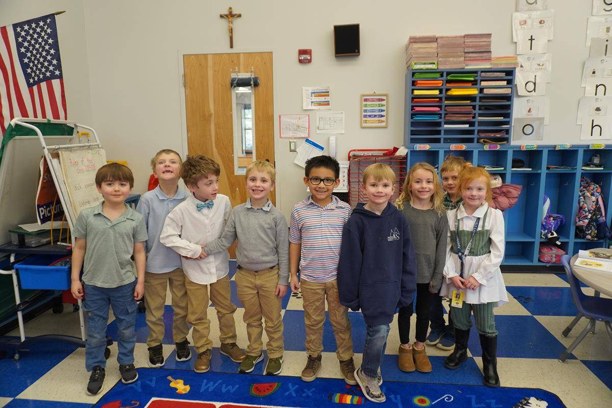 Students at Asheville Catholic School celebrate Catholic Schools Week with themed dress days: jersey, dress like a teacher and Hawaain-themed outfits started the week. 