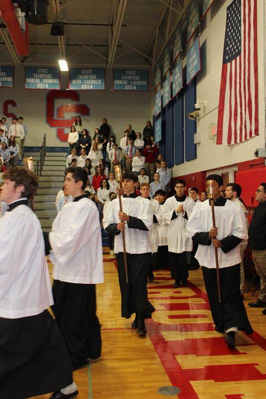 Charotte Catholic celebrated a Mass for vocations during Catholic Schools Week. 
