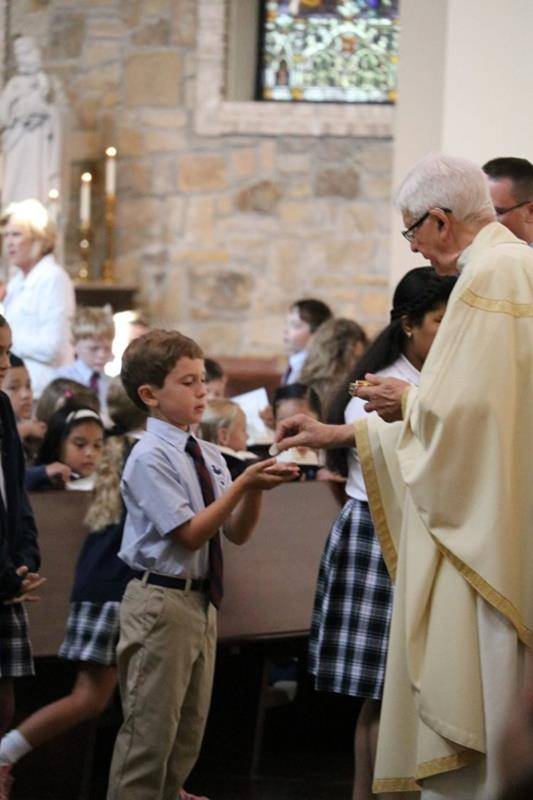 St. Pius X students celebrated Vocations Day on Tuesday by attending a special Catholic Schools Week children’s Mass. 