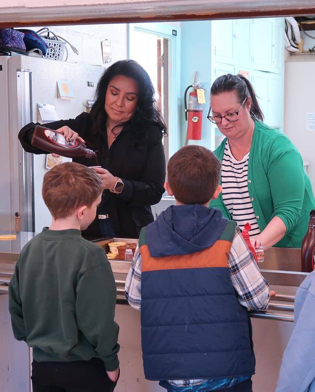 Students at St. Michael School in Gastonia celebrated Catholic Schols Week with ice cream treats thanks to its community partnership with Mount Holly Food Lion. 