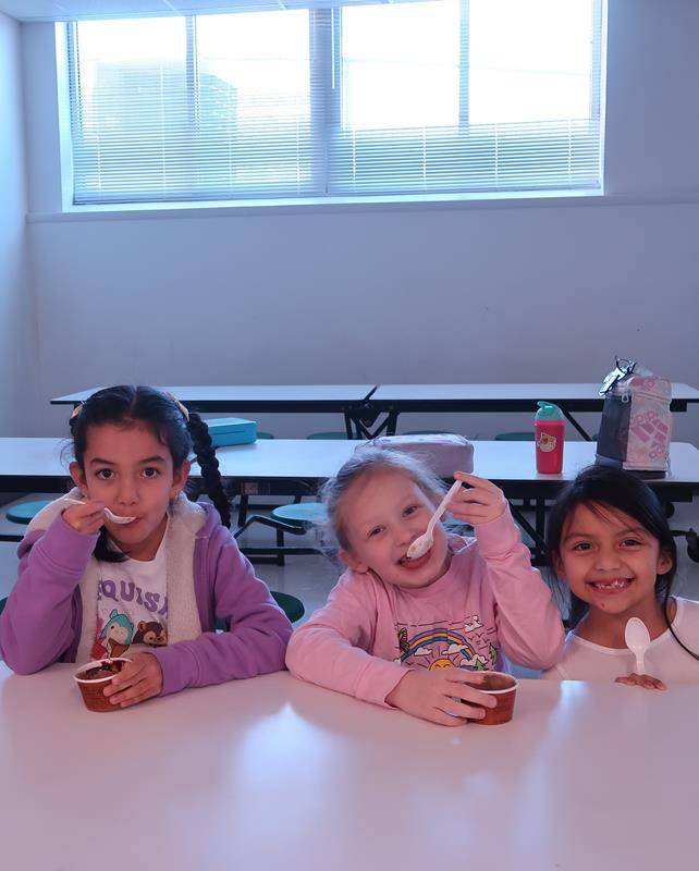 Students at St. Michael School in Gastonia celebrated Catholic Schols Week with ice cream treats thanks to its community partnership with Mount Holly Food Lion. 