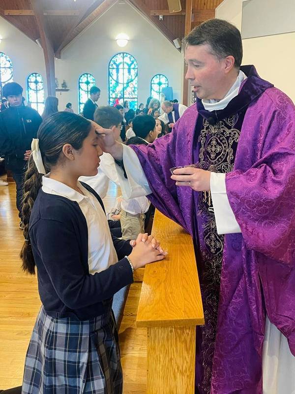 All ages attended the school Mass the 9 a.m. on Ash Wednesday at Immaculate Conception Church in Hendersonville to mark the beginning of the Lenten Season for the Catholic faithful. 