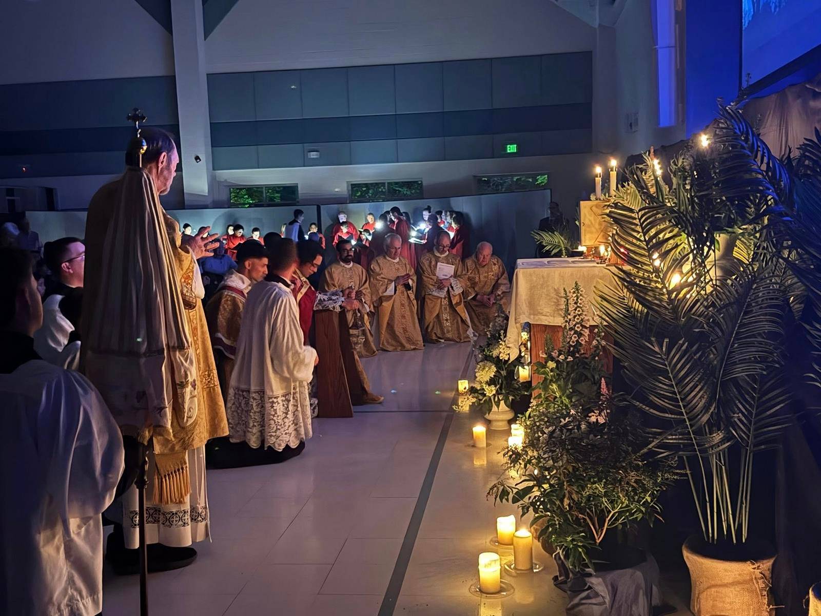 Holy Thursday Altar of Repose at St. Mark Church in Huntersville. (Photos by Amy Burger)