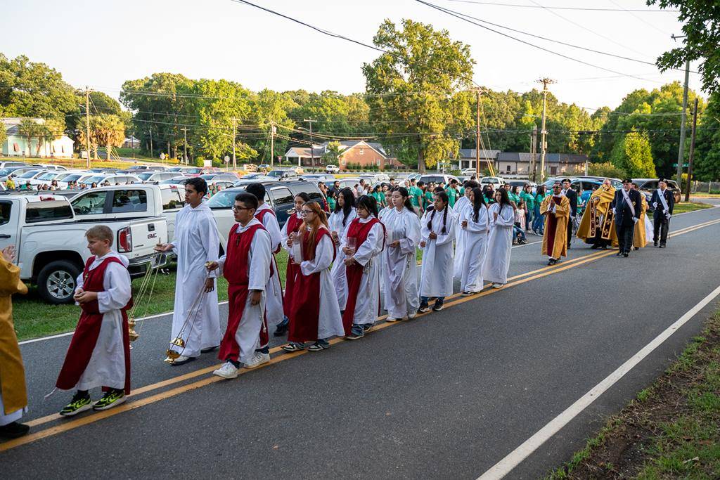 Our Lady of Lourdes Parish in Monroe turned their Corpus Christi celebration into a three-day retreat, a “Eucharistic Triduum.” 