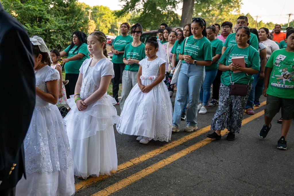 Our Lady of Lourdes Parish in Monroe turned their Corpus Christi celebration into a three-day retreat, a “Eucharistic Triduum.” 