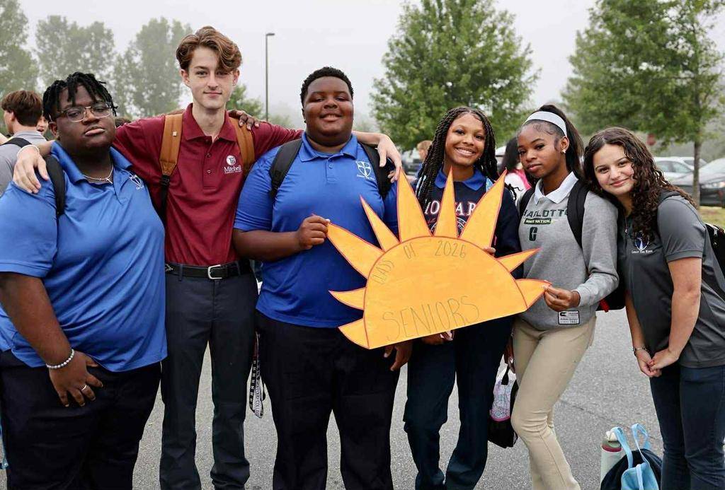 Christ the King High School seniors marked the start of the year with Senior Sunrise. 
