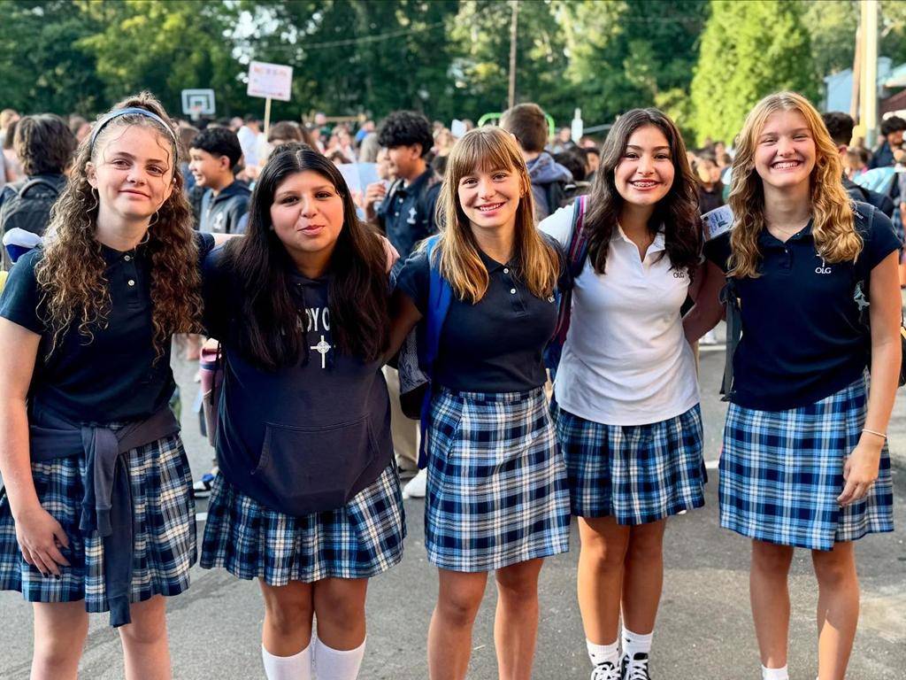 Students are ready for an exciting year at Our Lady of Grace School in Greensboro. 