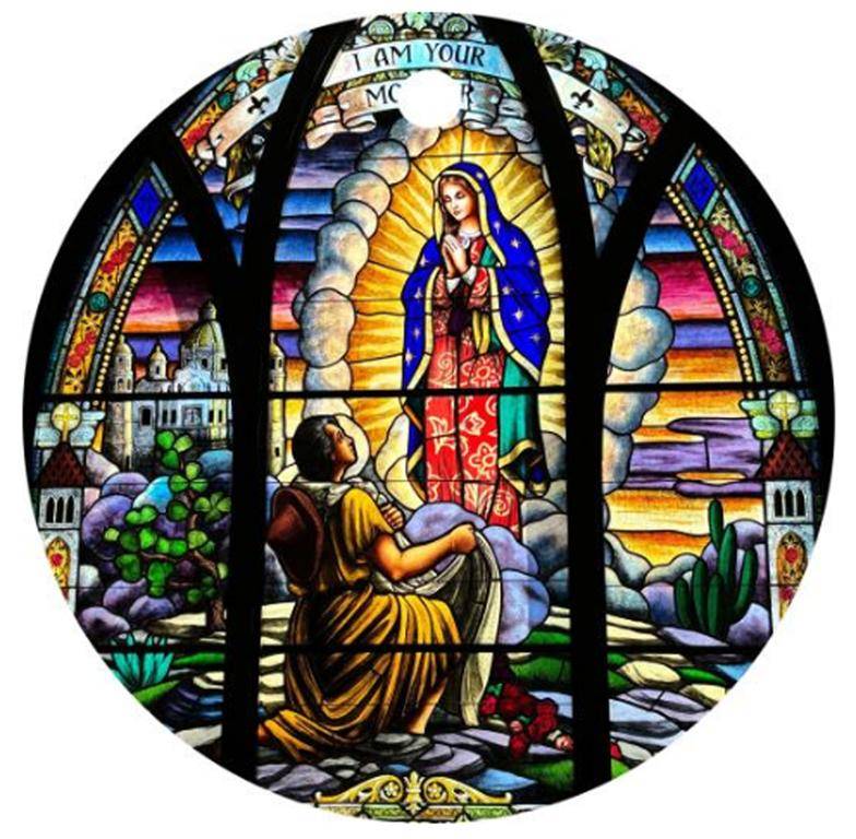 Our Lady Of Guadelupe stained glass window ornament (Copy)