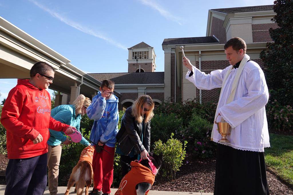 Furry friends gathered at St. Mark Church in Huntersville for an annual blessing. 