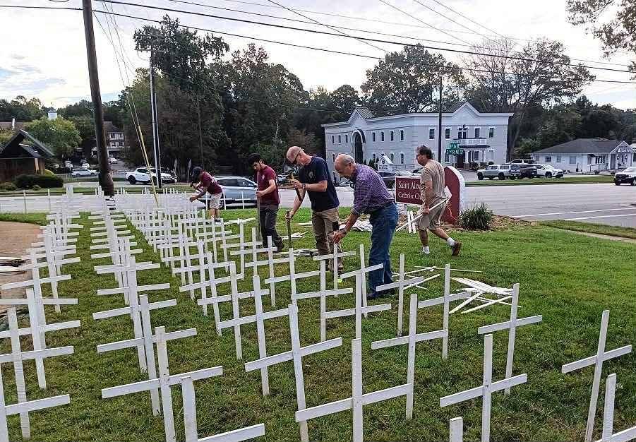 Knights of Columbus set up the 