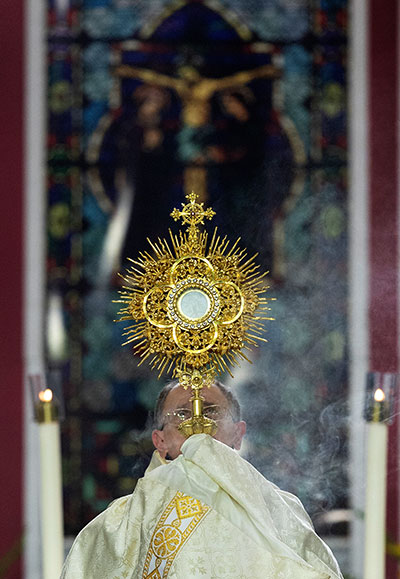 080622 Holy Hour kneeling