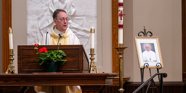Words of prayer, comfort offered after news of pope’s death