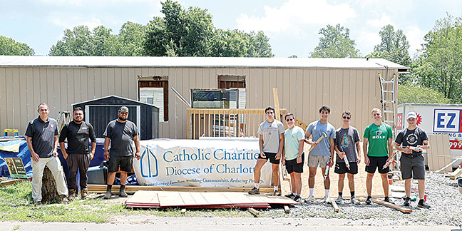 Seminarians lend a hand – and hammers – to Helene relief efforts