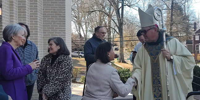 Bishop Martin urges people to say yes to God, like Mary did