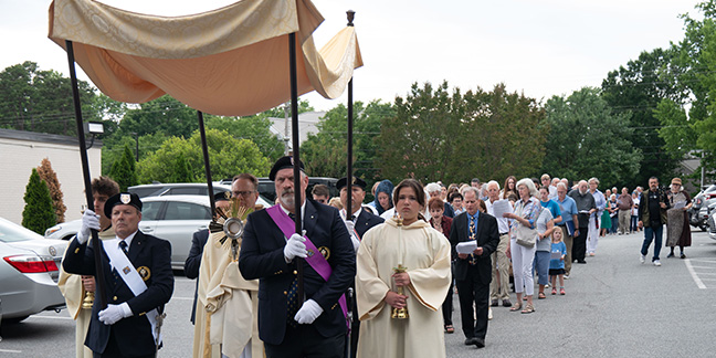 National Eucharistic Pilgrimage travels through the diocese