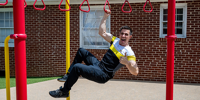 ‘Papal Ninja’ shows students the strength of faith at St. Ann