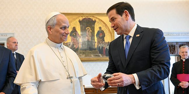 El Papa León XIV se reúne con Marco Rubio en medio de las tensiones con Donald Trump