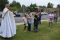 Father Noah Carter, pastor of Holy Cross Parish blessed all types of pets and their owners in Kernersville Saturday. 